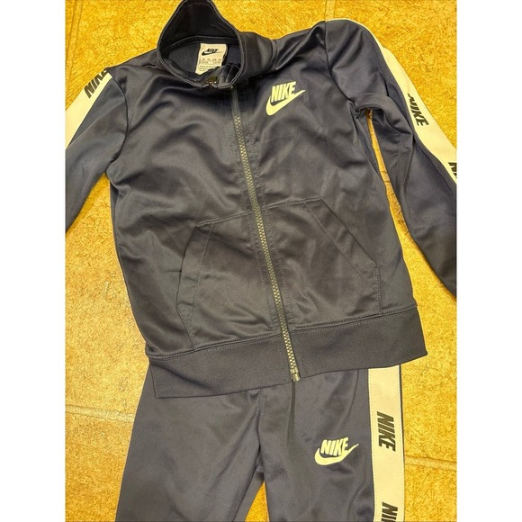 Nike Boys Full-Zip Track Suit Set – Navy Blue – Size 4T - Picture 2 of 5